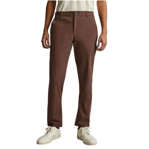 NWT Everlane Performance Chino Athletic Fit Pant 40 x 34 Uniform Chocolate Brown